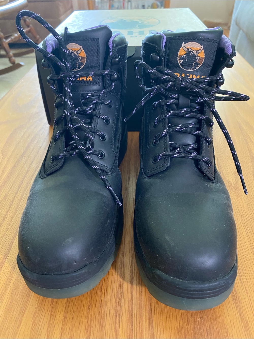 Brahma Combustion Women’s 9 Black Steel Toe Work Boots